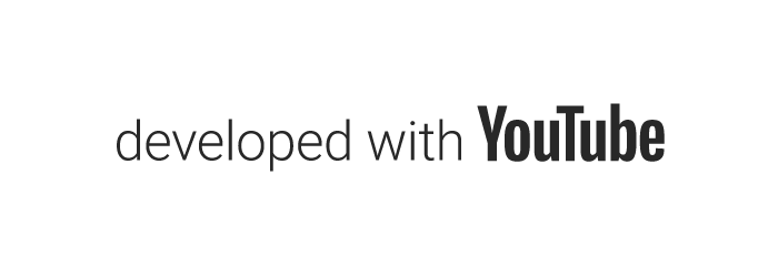 developed with youtube